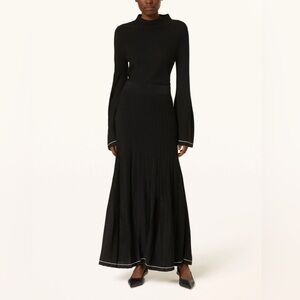 COS PLEATED KNITTED MIDI SKIRT